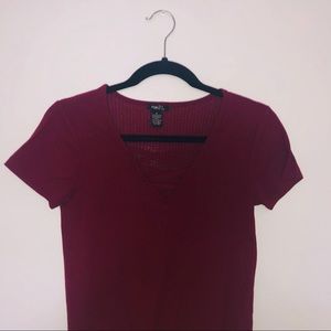 This cross stitch shirt is from Rue 21